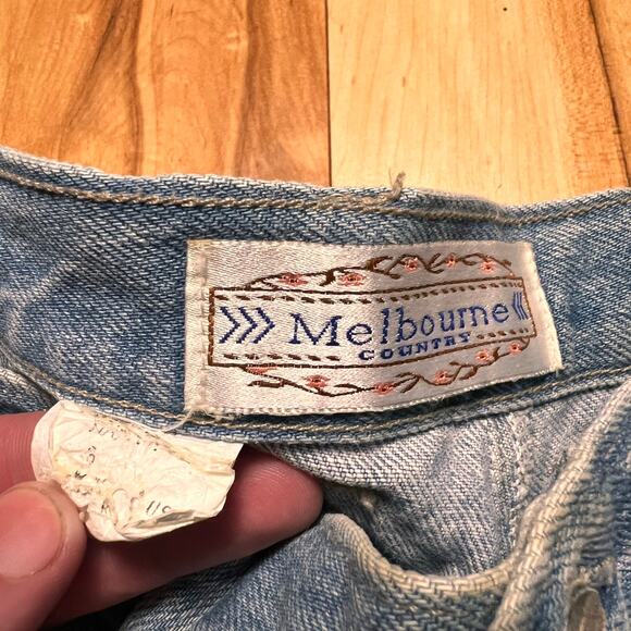 VINTAGE 80s Western Cowgirl Jeans Size 4 Melbourne Country Yoked Tapered - Picture 2 of 5